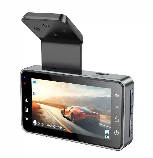 Видеорегистратор Hoco DV9 с 3-дюймовым экраном (720P), металлический серый