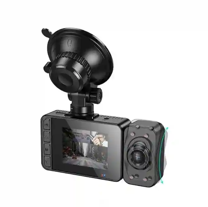 Видеорегистратор Hoco DI62 Warrior с тремя экранами одновременно (версия Wi-Fi), черный