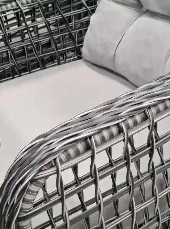 Набор садовой мебели KAFES 4 предмета, Серый, большой Стол