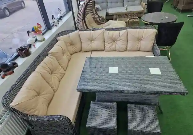 Set de mobilier de grădină Okyanus colțar 4 piese