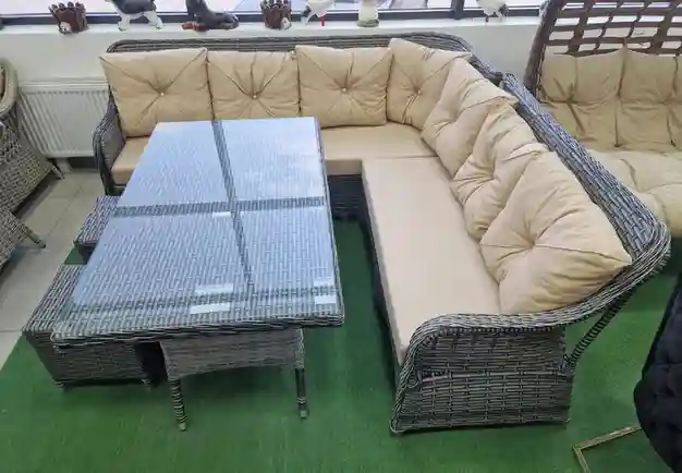 Set de mobilier de grădină Okyanus colțar 4 piese