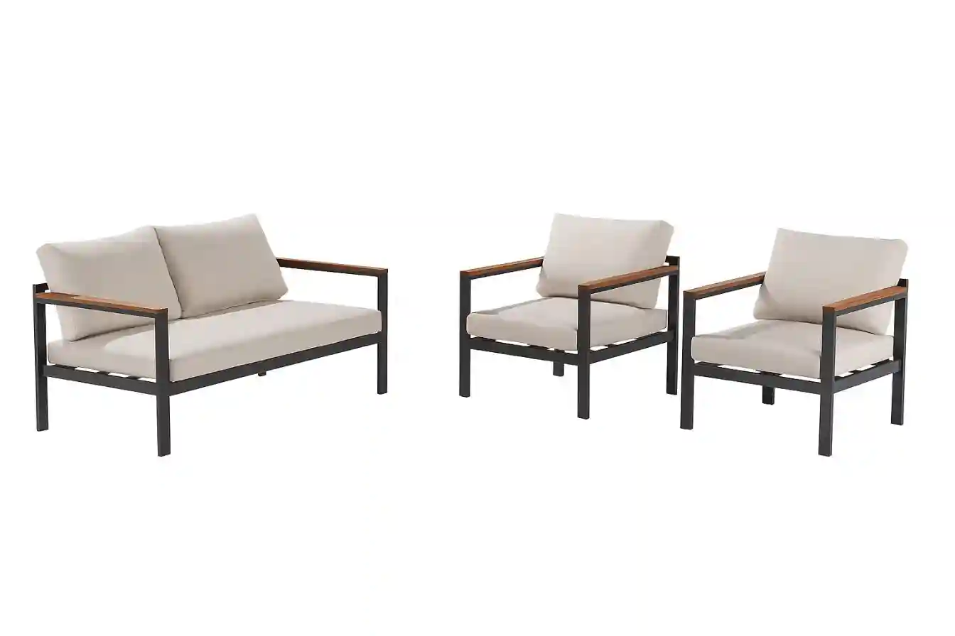 Set de mobilier de grădină MODERN 3 piese Bej