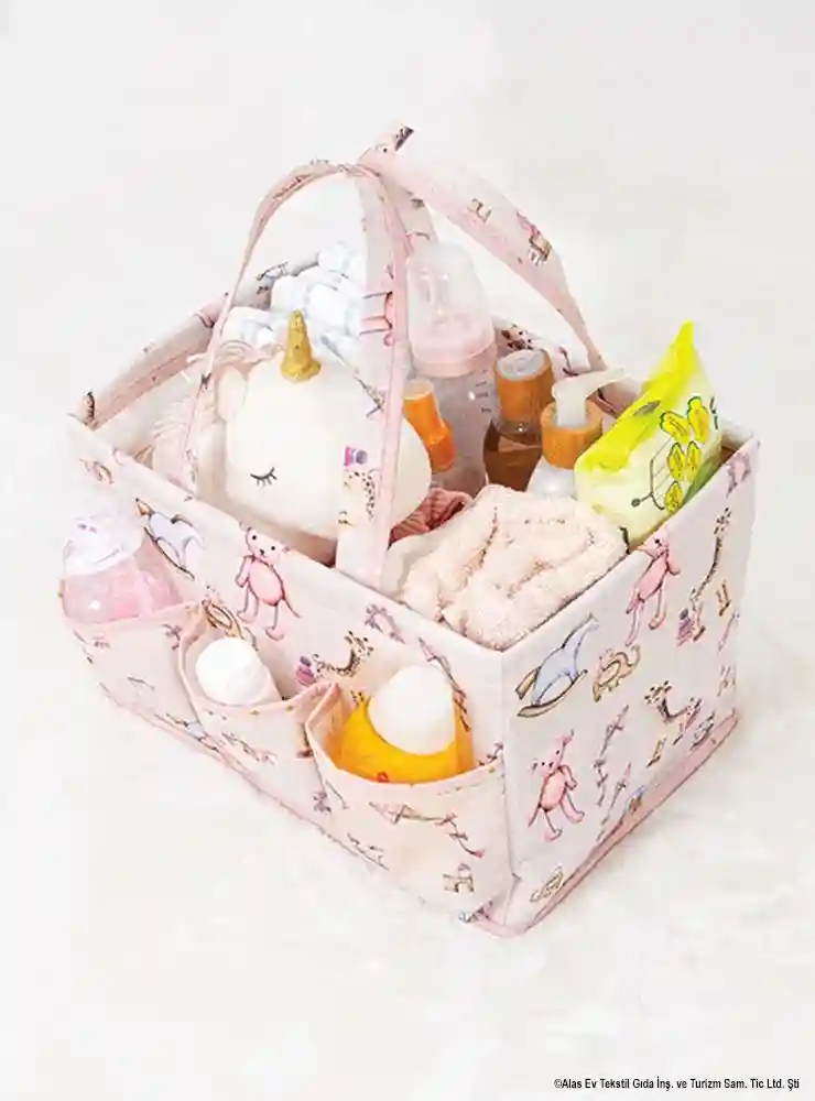 Geantă de îngrijire pentru copii 30x20x21 cm Roz