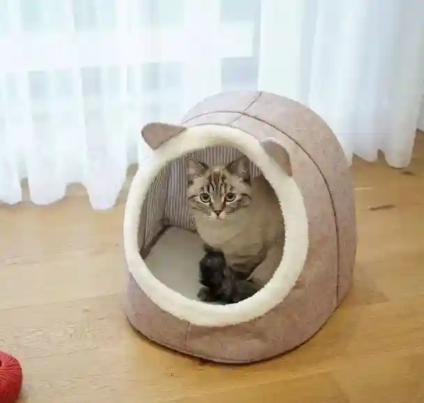 Кровать для домашнего животного 34X40X35 СМ Бежевый