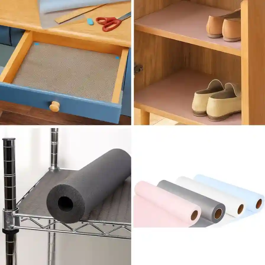 Pelicula color pentru sertare bej 45x500 cm