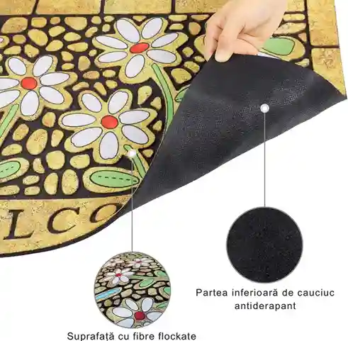 Covor intrare cu print digital 43x69cm 700gr 13