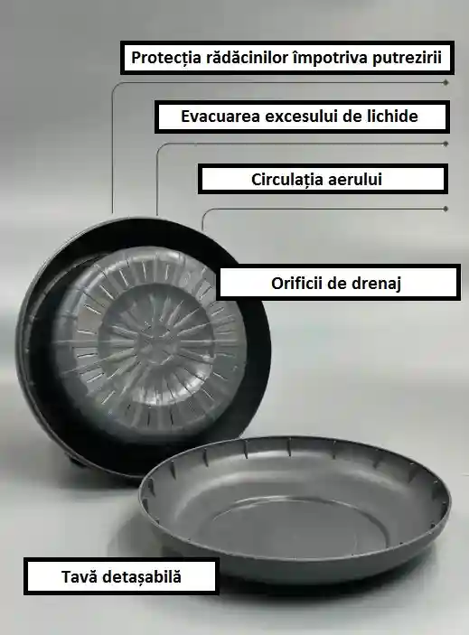 Цветочный горшок ELVAN №. 2 для аранжировок Антрацит