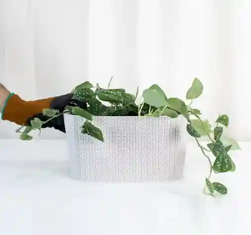 Балконный горшок SUMELA с сепаратором для слива воды Белый