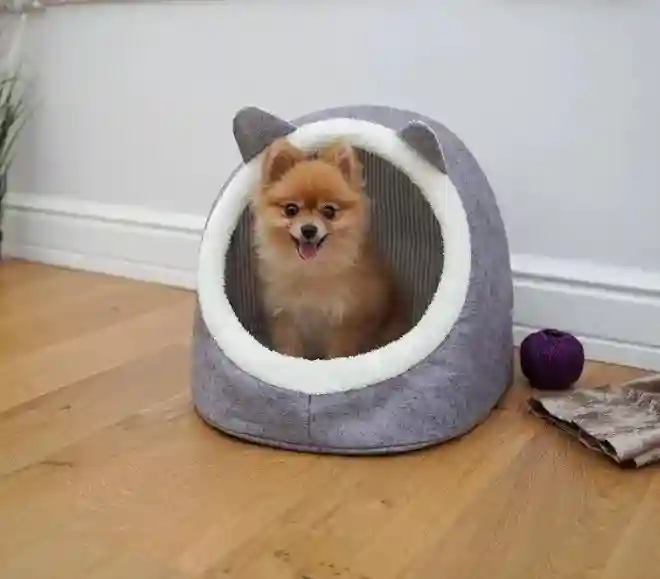 Culcuș pentru animale 34X40X35 CM Gri