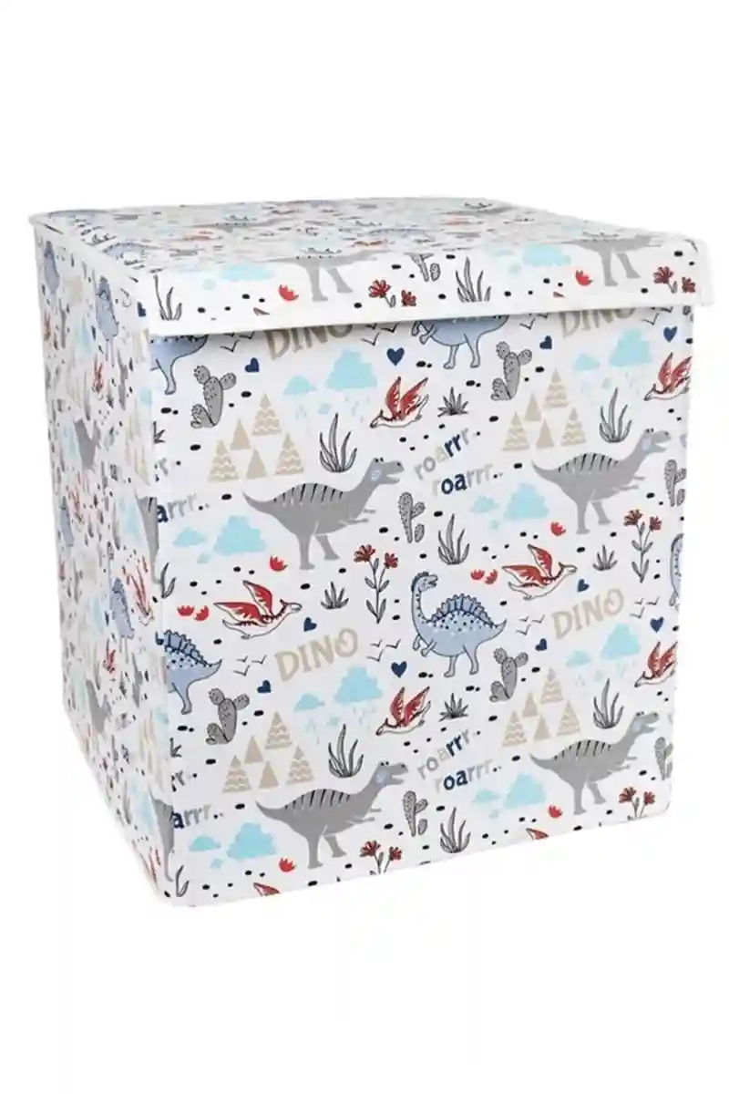 Cutie pentru jucării cu capac 40x40x45 cm Dino