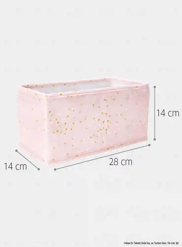 Organizator de sertare 3 piese pentru copii 28x14x14cm (1buc)+ 14x14x14cm (2buc) Roz