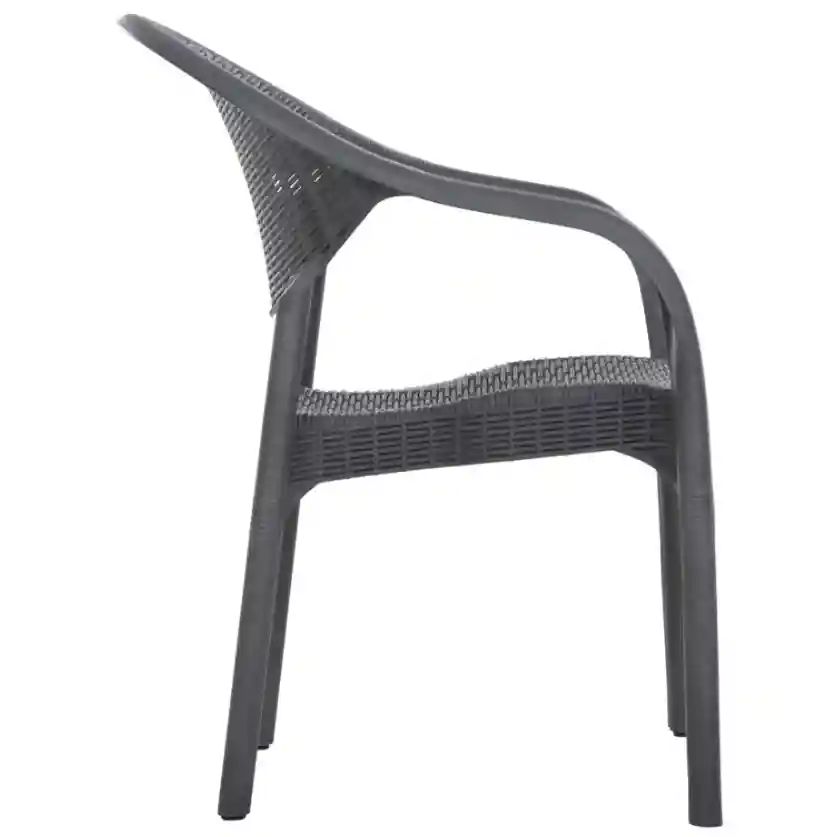 Scaun din plastic BAMBO Antracit