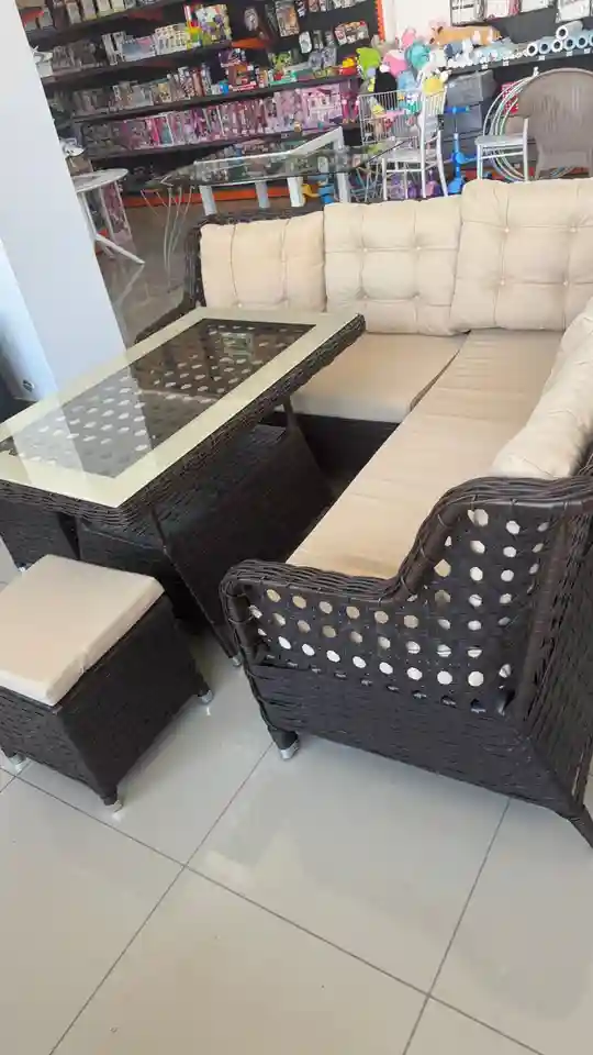 Set de mobilier de grădină VALENCIA colțar 4 piese
