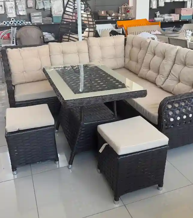 Set de mobilier de grădină VALENCIA colțar 4 piese