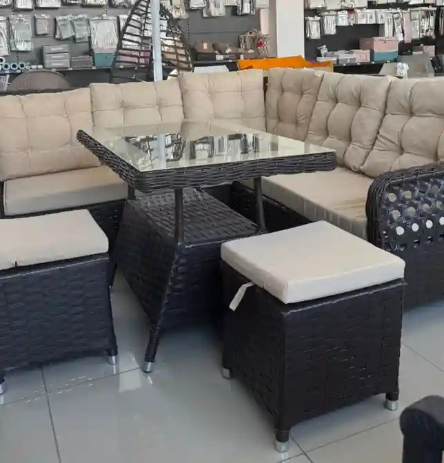 Set de mobilier de grădină VALENCIA colțar 4 piese