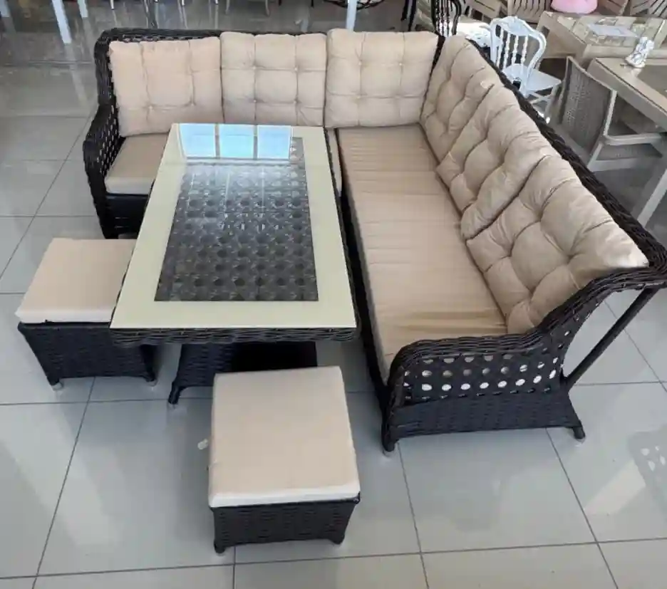 Set de mobilier de grădină VALENCIA colțar 4 piese