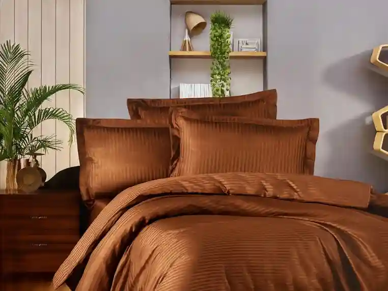 Комплект постельного белья Pridou Satin Коричневый