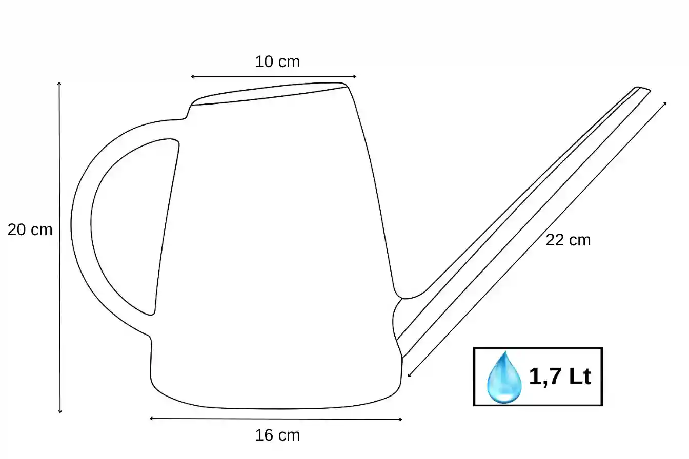 Лейка для растений № 5, 1,7 л