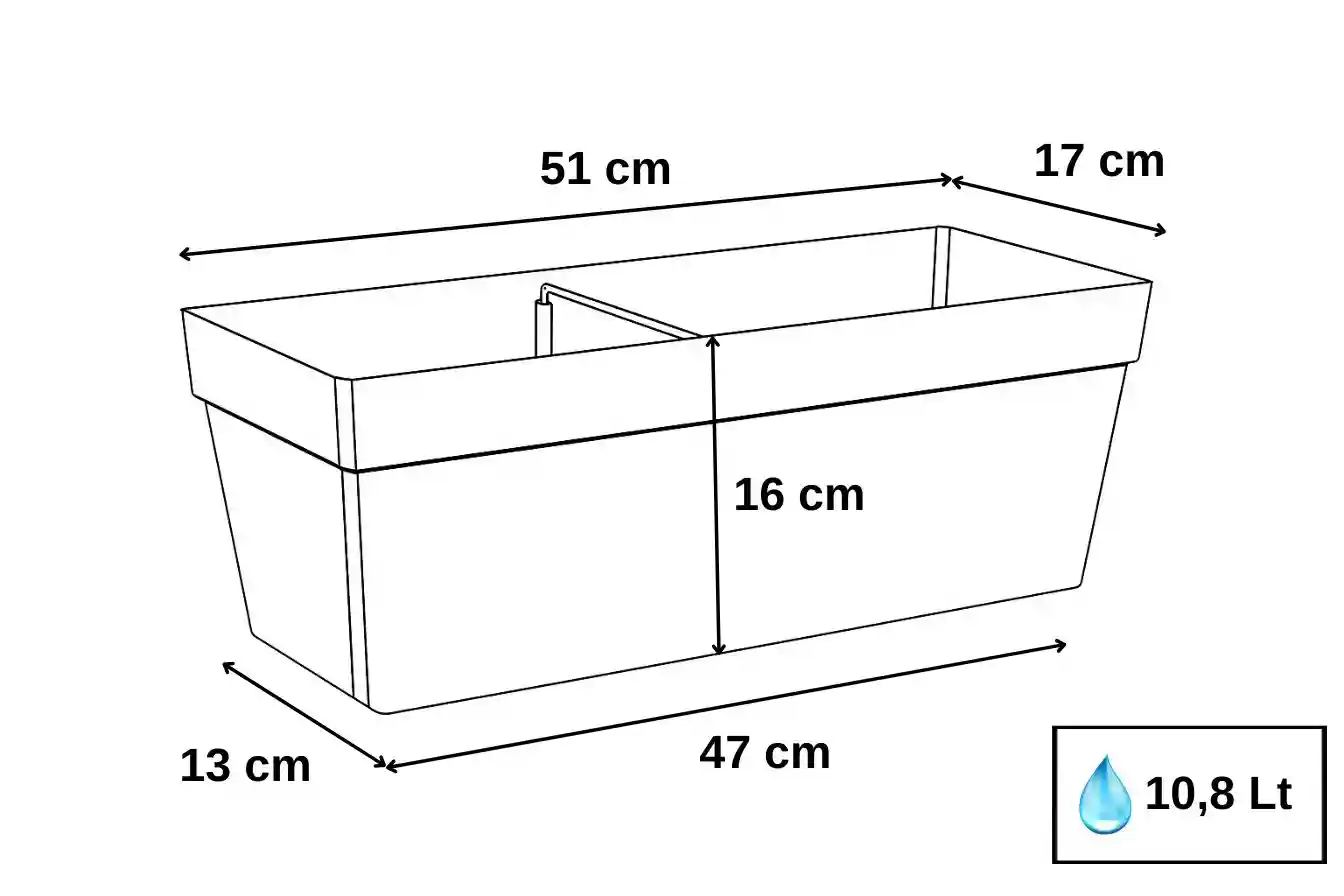 Цветочный горшок YALI №.2 Антрацит