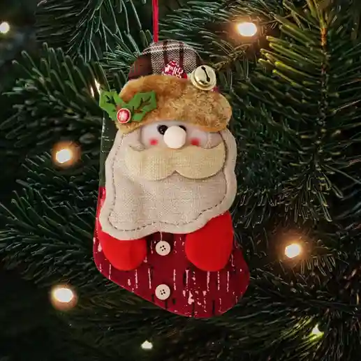 Cizmulita decorativa Craciun – Mos Craciun