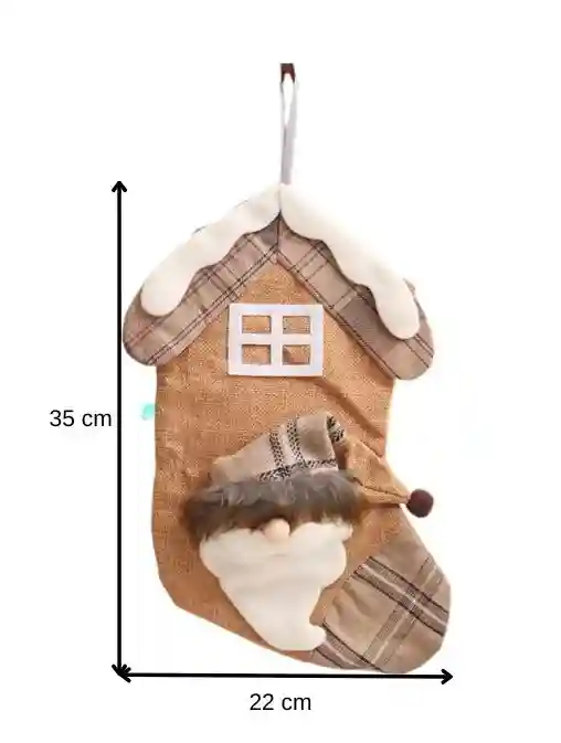 Cizmulita decorativa casuta – Mos Craciun