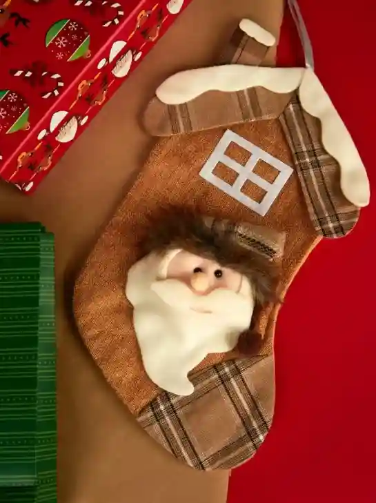 Cizmulita decorativa casuta – Mos Craciun