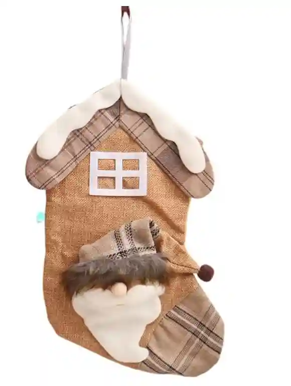 Cizmulita decorativa casuta – Mos Craciun