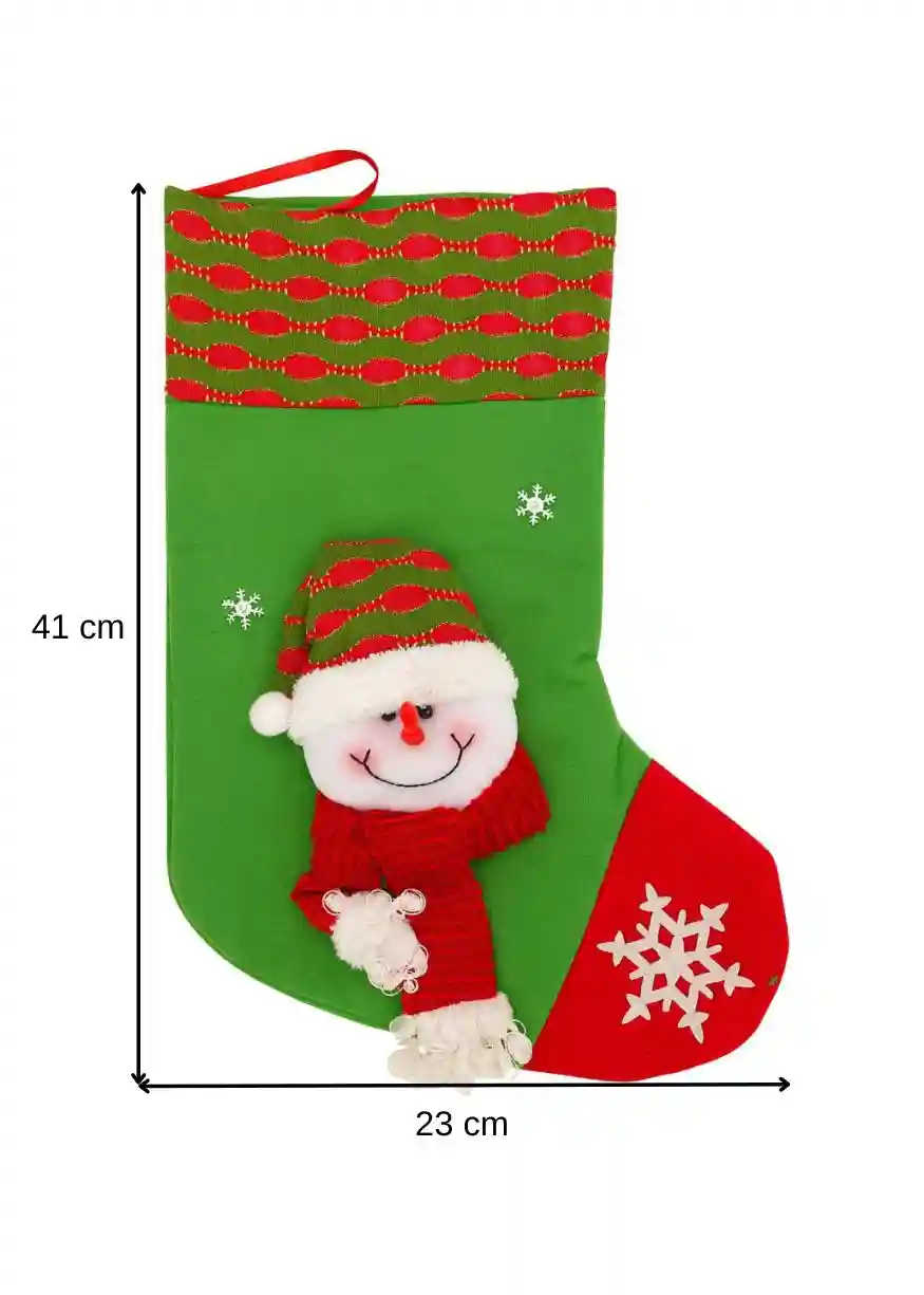 Cizmulita decorativa Craciun – Om de Zapada cu fular rosu