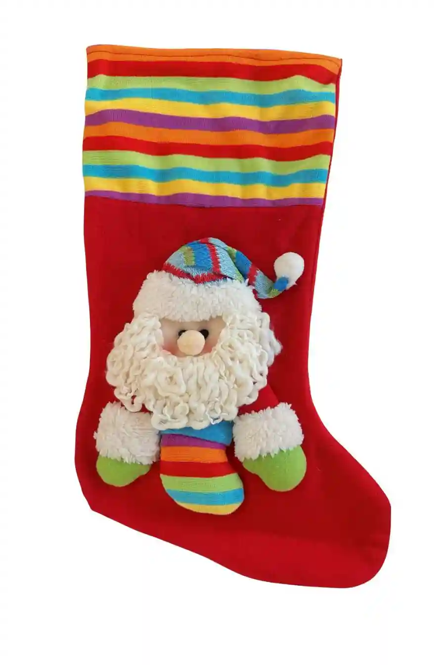 Cizmulita decorativa Craciun – Mos Craciun multicolor