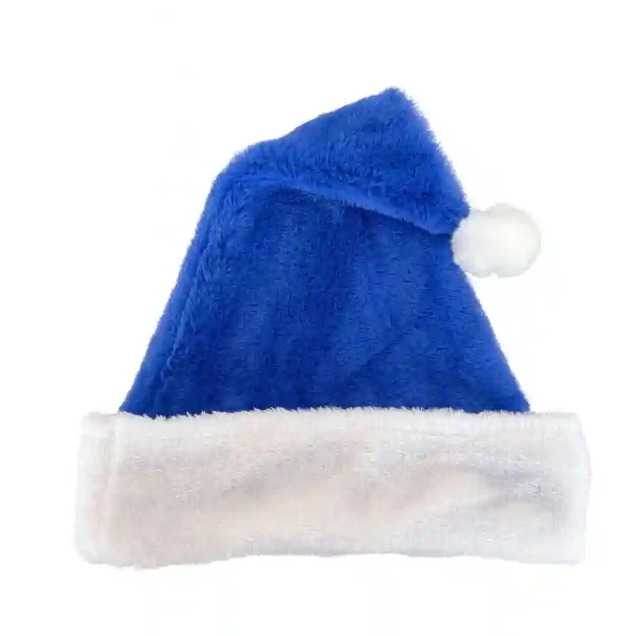 Рождественская синяя шапочка