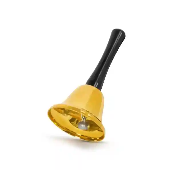Clopotel decorativ metalic cu maner – 14 cm