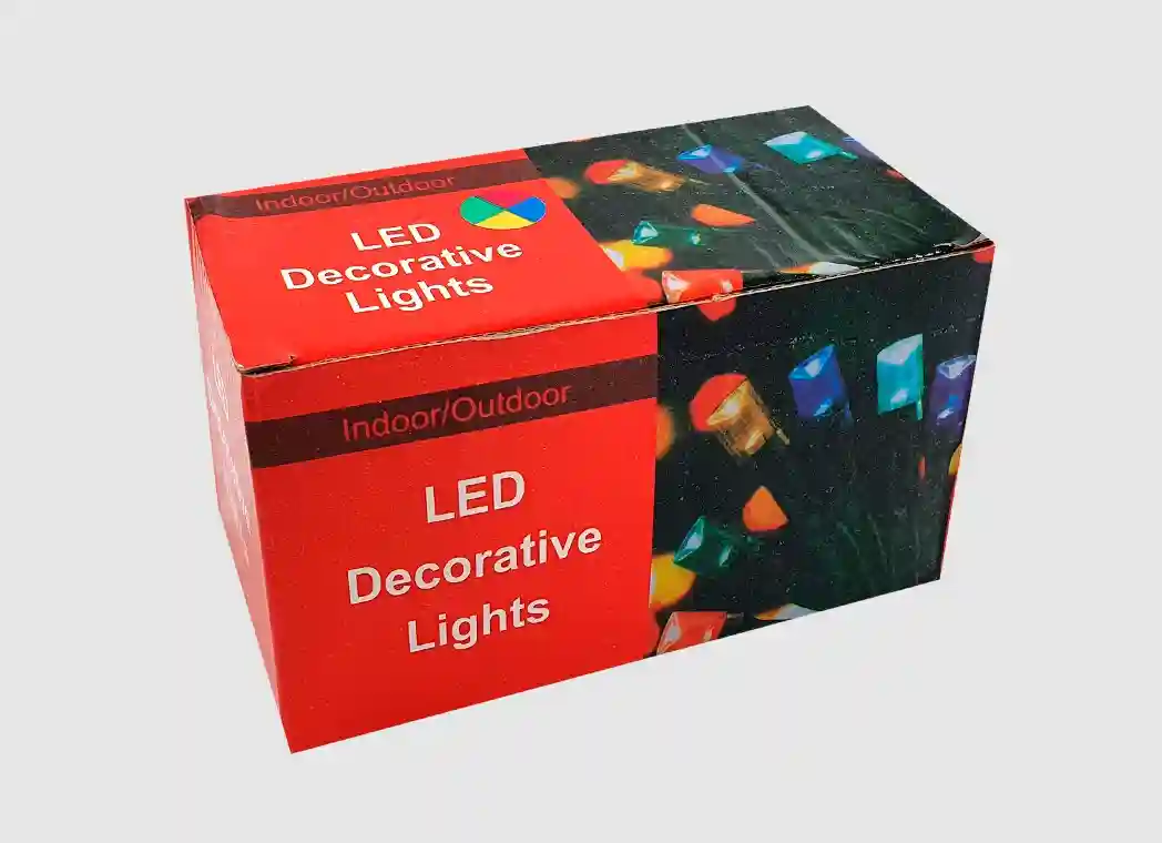 Гирлянда LED Декоративная, Многоцветная, 100 лампочек, 9 м, 8 режимов