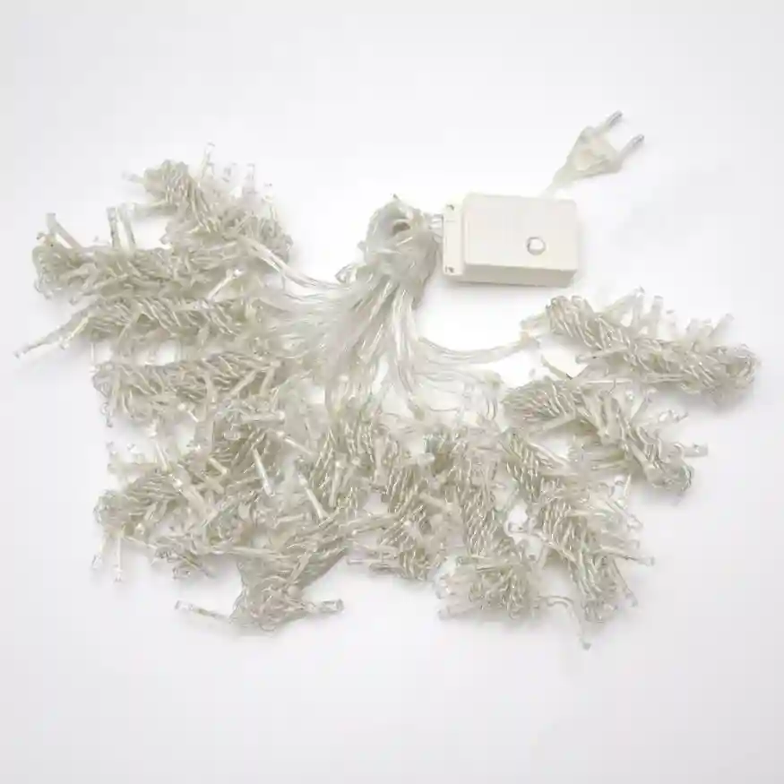 Ghirlanda Luminoasa Ploita LED, Alb Rece, 3m  8 Moduri de Iluminare