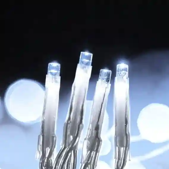 Ghirlanda Luminoasa Ploita LED, Alb Rece, 3m  8 Moduri de Iluminare