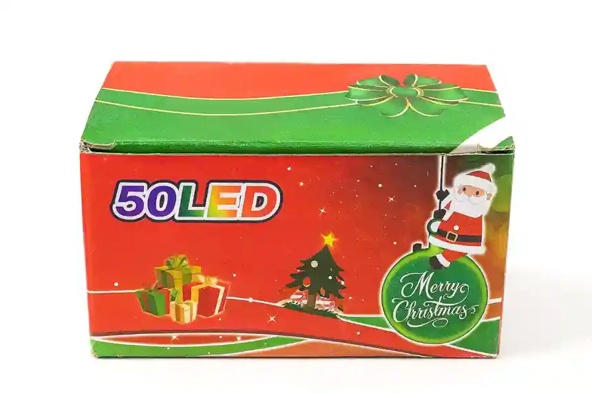 Ghirlanda Luminoasa LED 50 Becuri, Albastra, 5m, Fir Negru