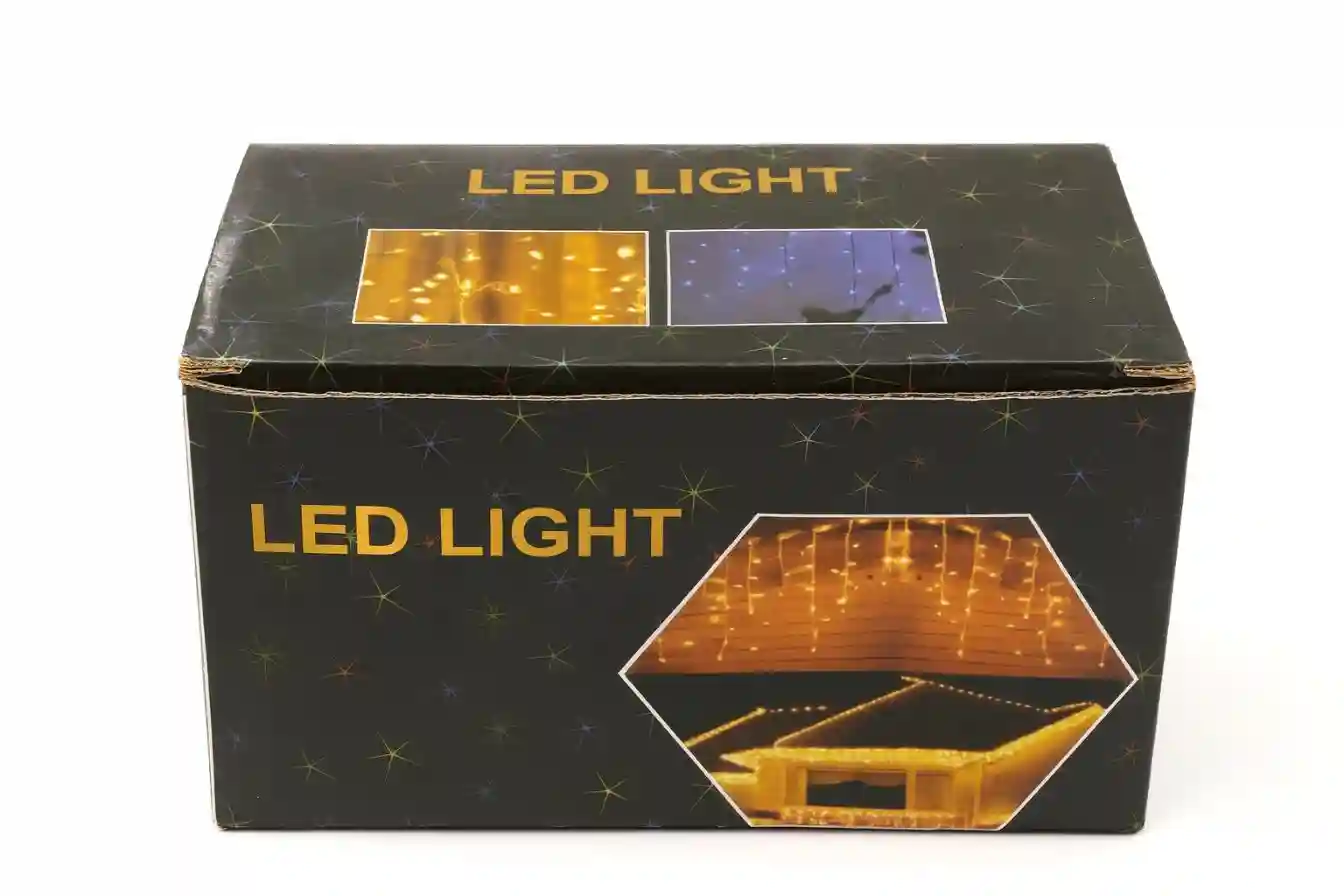 Ghirlanda Ploita LED, Galben Cald, 90 LED, 8 Fire