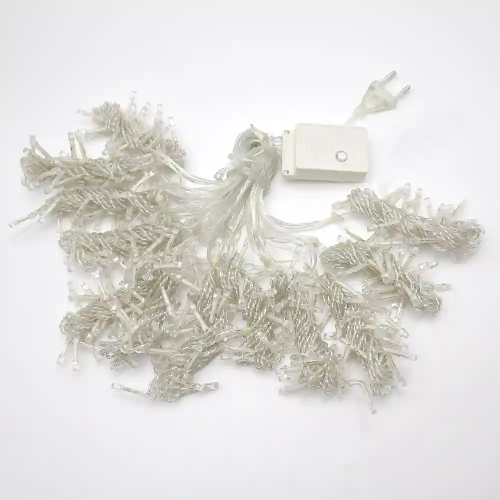 Ghirlanda Ploita LED, Galben Cald, 90 LED, 8 Fire