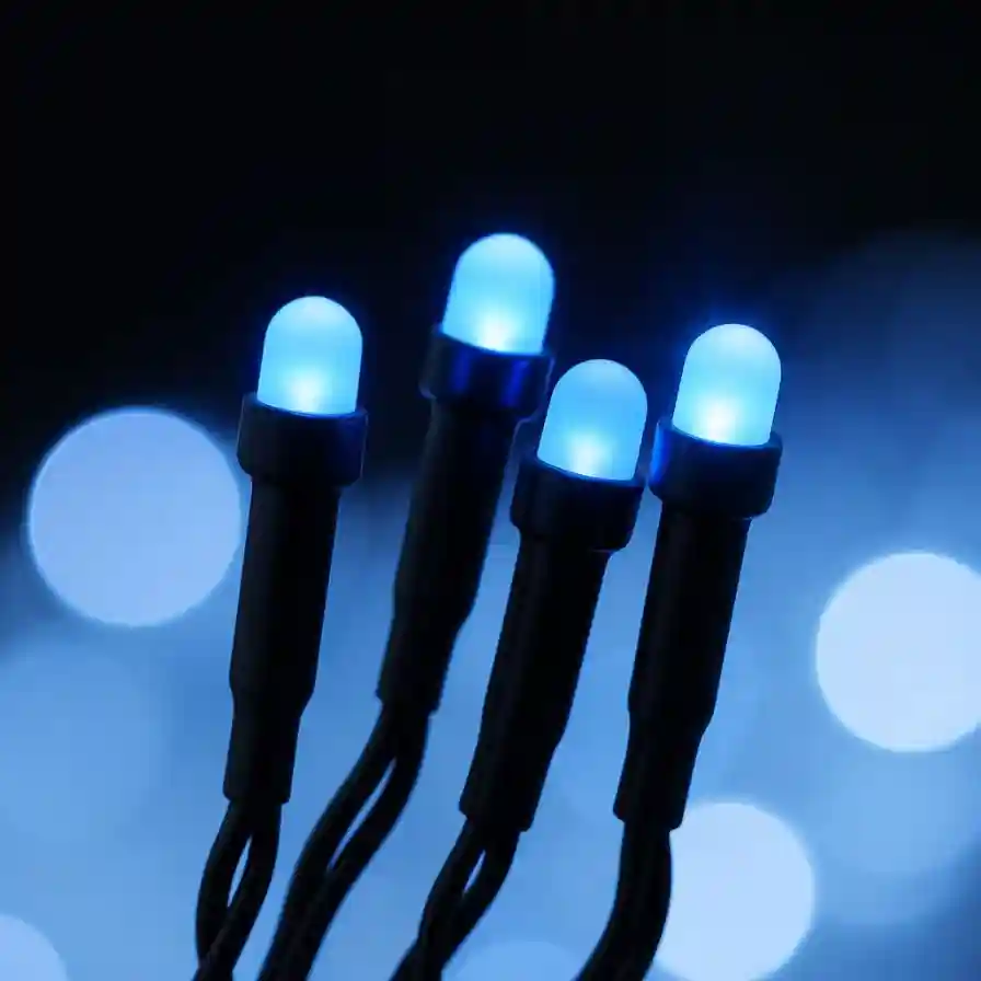 Ghirlanda LED Mini Globuri, 100 LED-uri, 8 m, ALbastru