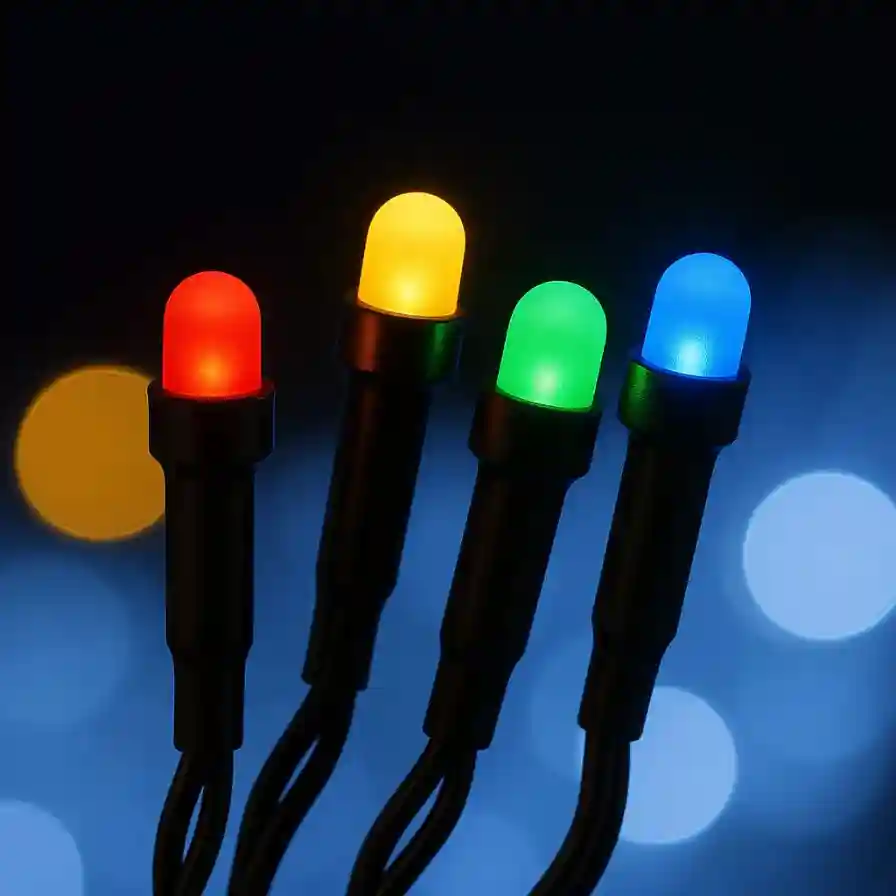 Ghirlanda LED Mini Globuri, 100 LED-uri, 8 m, Multicolor