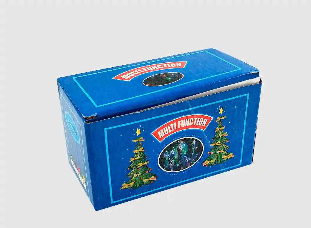 Ghirlanda Ploita cu Bile Decorative, 2.5 m, 100 LED-uri Albastre