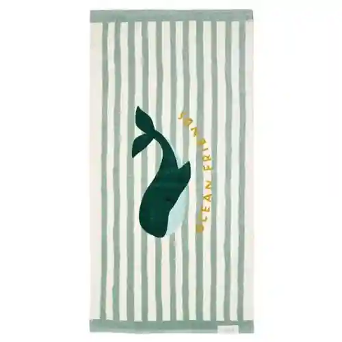 Seashells / Stripes Surf Blue