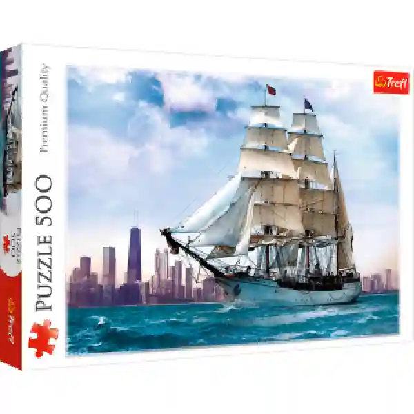 Trefl 37120 Puzzles-500-Sailing against Chicago