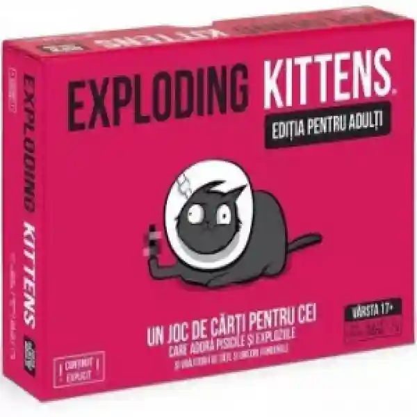 Joc Exploding Kittens pentru adulti NSFW Pink Edition EKIEK02NRO