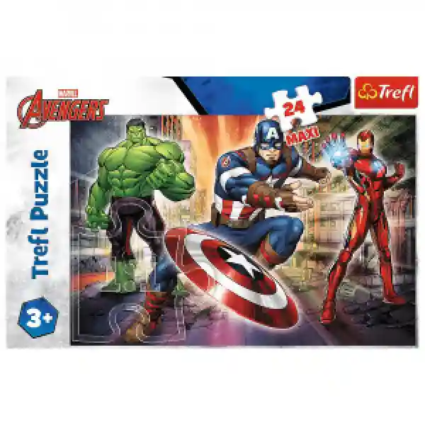 Trefl 14321 Puzzles - 24 Maxi - In the world of Avengers   Disney Marvel The Avengers
