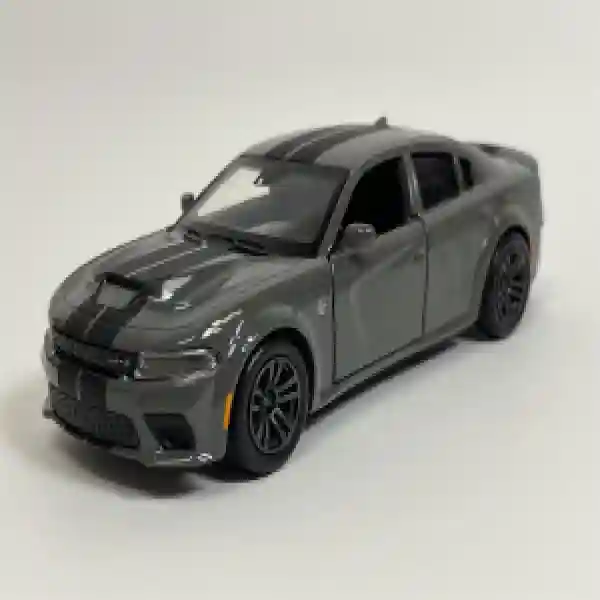 36145213 Macheta auto Dodge Charger, Grey / Black, 1:36, mecanism pull-back, LHD, TAYUMO