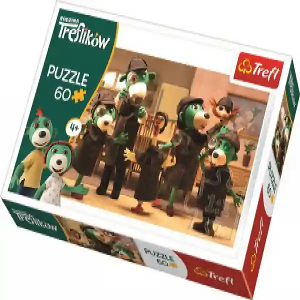 Trefl 17308 Puzzles - 60 - On the trail Treflik Family