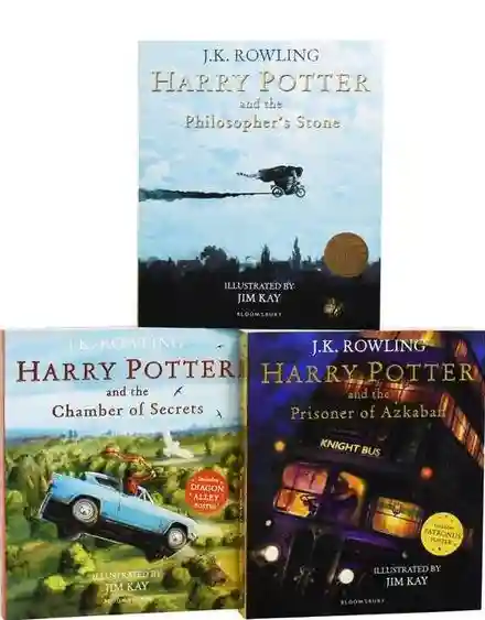 Harry Potter Illustrated 3 Books Set PAPERBACK