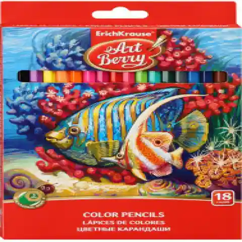 32879 Creioane color шестигранные ArtBerry 18 colors