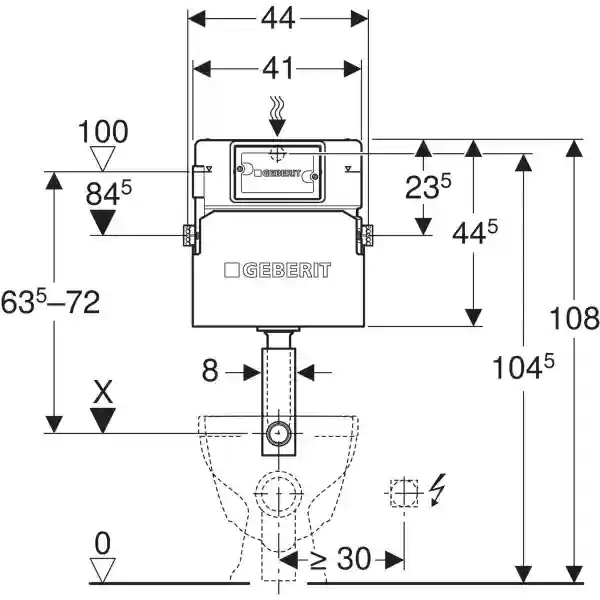 Резервуар встроенный Delta 12 6/3.5L