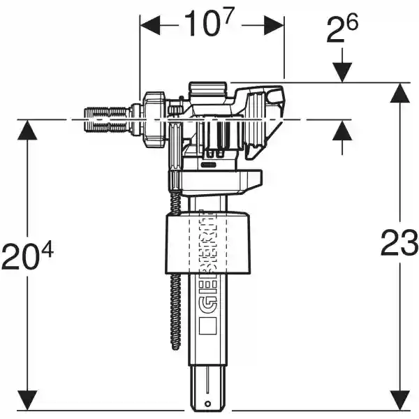 Механизм для Туалет FV Typ 383 sc 3/8 E/C CH